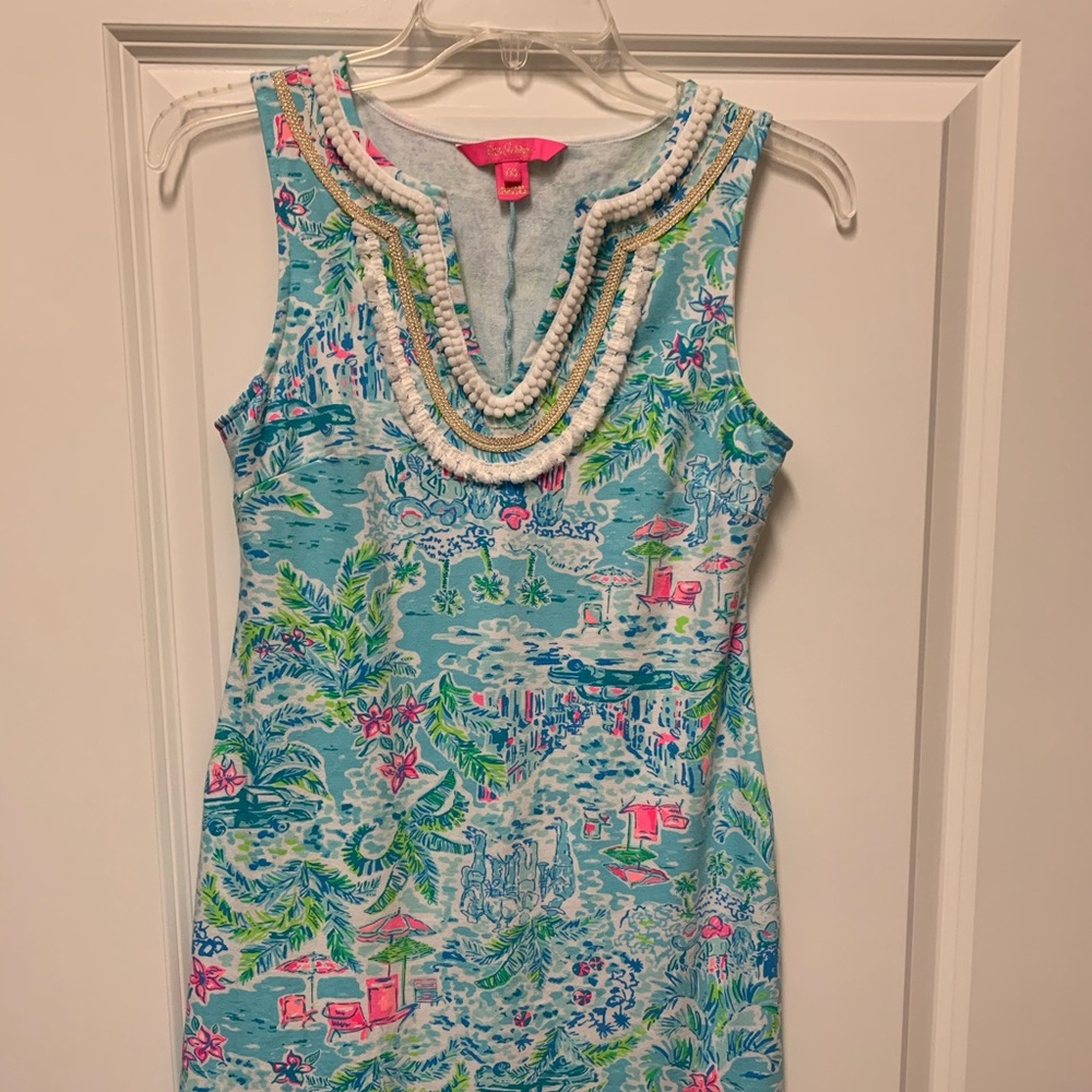 Lilly Pulitzer Harper Shift Dress Lovely Place XXS